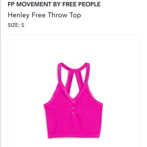 FP Movement by Free People Henley Free Throw Top size S